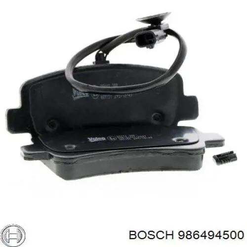 Купить 986494500 Bosch Колодки тормозные задние, дисковые