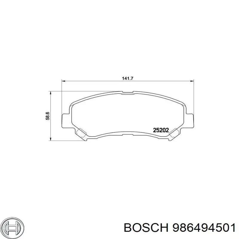Колодки Bosch 986494501 цена, от 26.72 USD