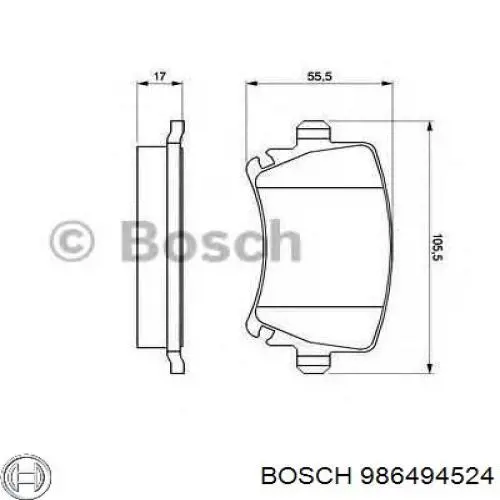Колодки Bosch 986494524 цена, от 22.27 USD