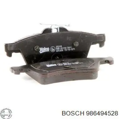 Задние тормозные колодки 986494528 Bosch