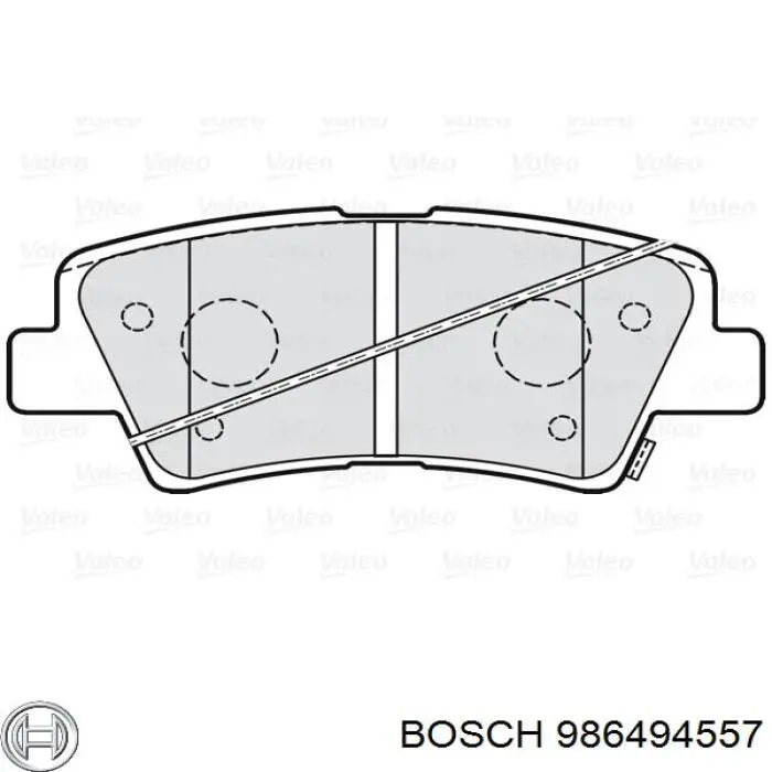 Колодки дисковые  Bosch 986494557 цена, от 18.60 USD