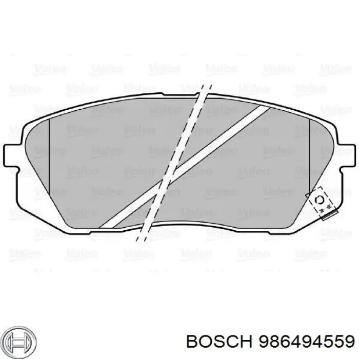 986494559 Bosch Колодки передние