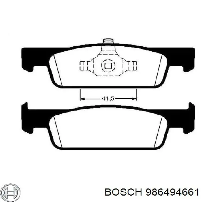 Передние тормозные колодки 986494661 Bosch
