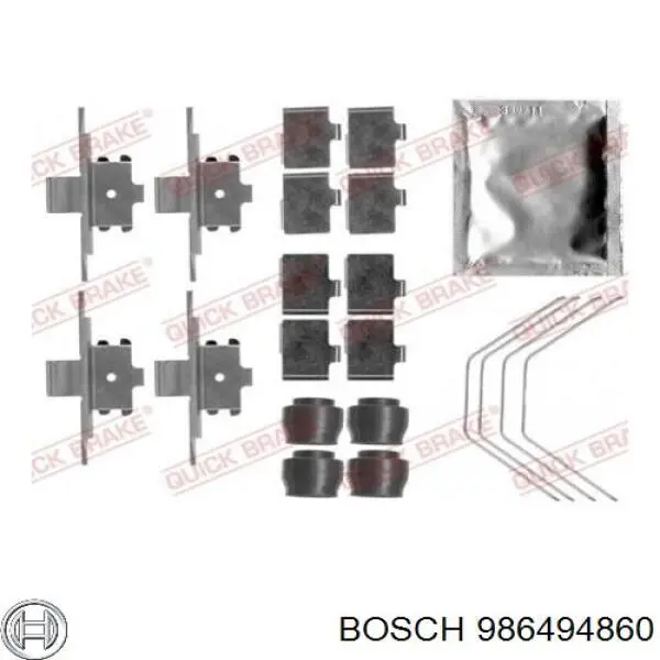 986494860 Bosch Колодки передние