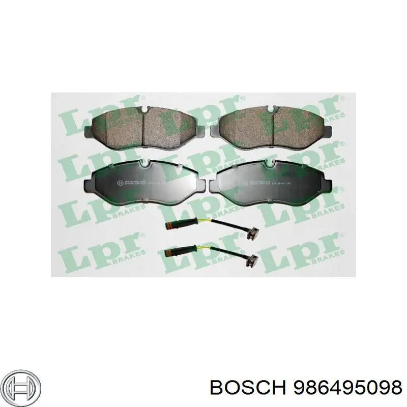 986495098 Bosch Колодки передние