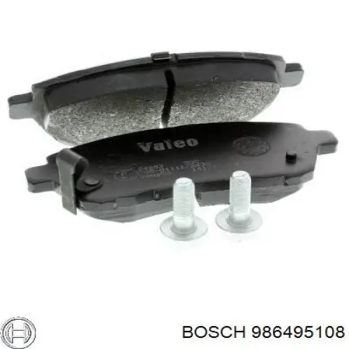 Передние тормозные колодки 986495108 Bosch