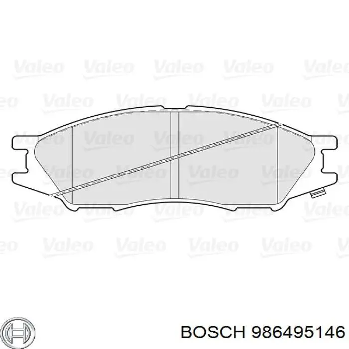 Передние тормозные колодки 986495146 Bosch