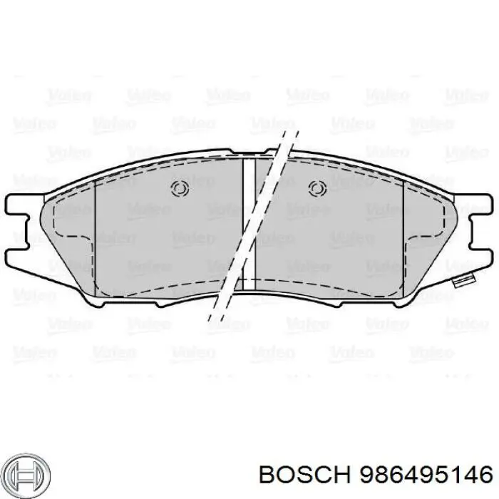 Передние тормозные колодки 986495146 Bosch
