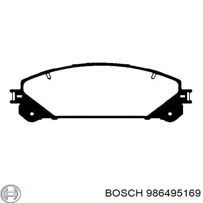 986495169 Bosch колодки тормозные передние дисковые