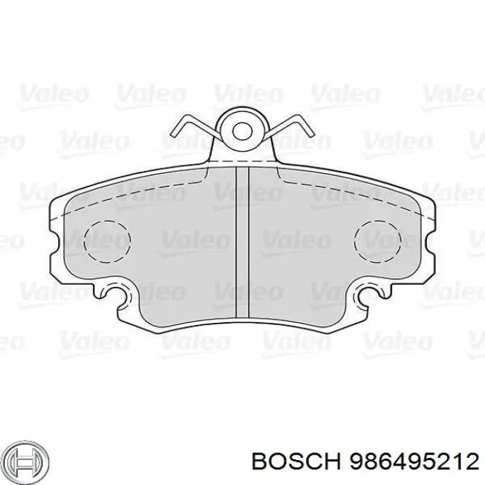 986495212 Bosch Колодки передние