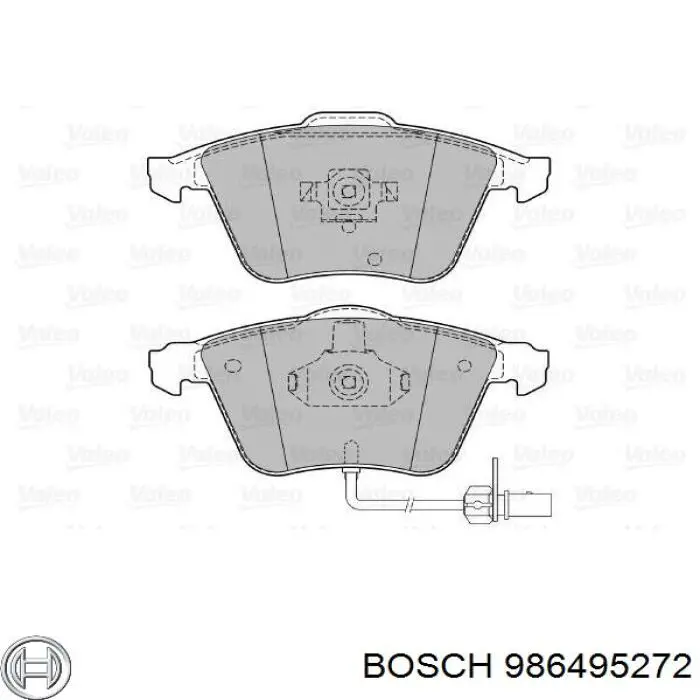 986495272 Bosch Колодки передние