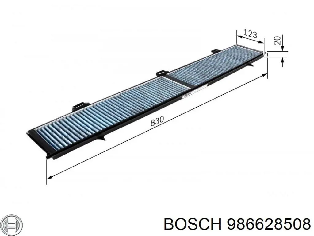 Фильтр салона 986628508 Bosch