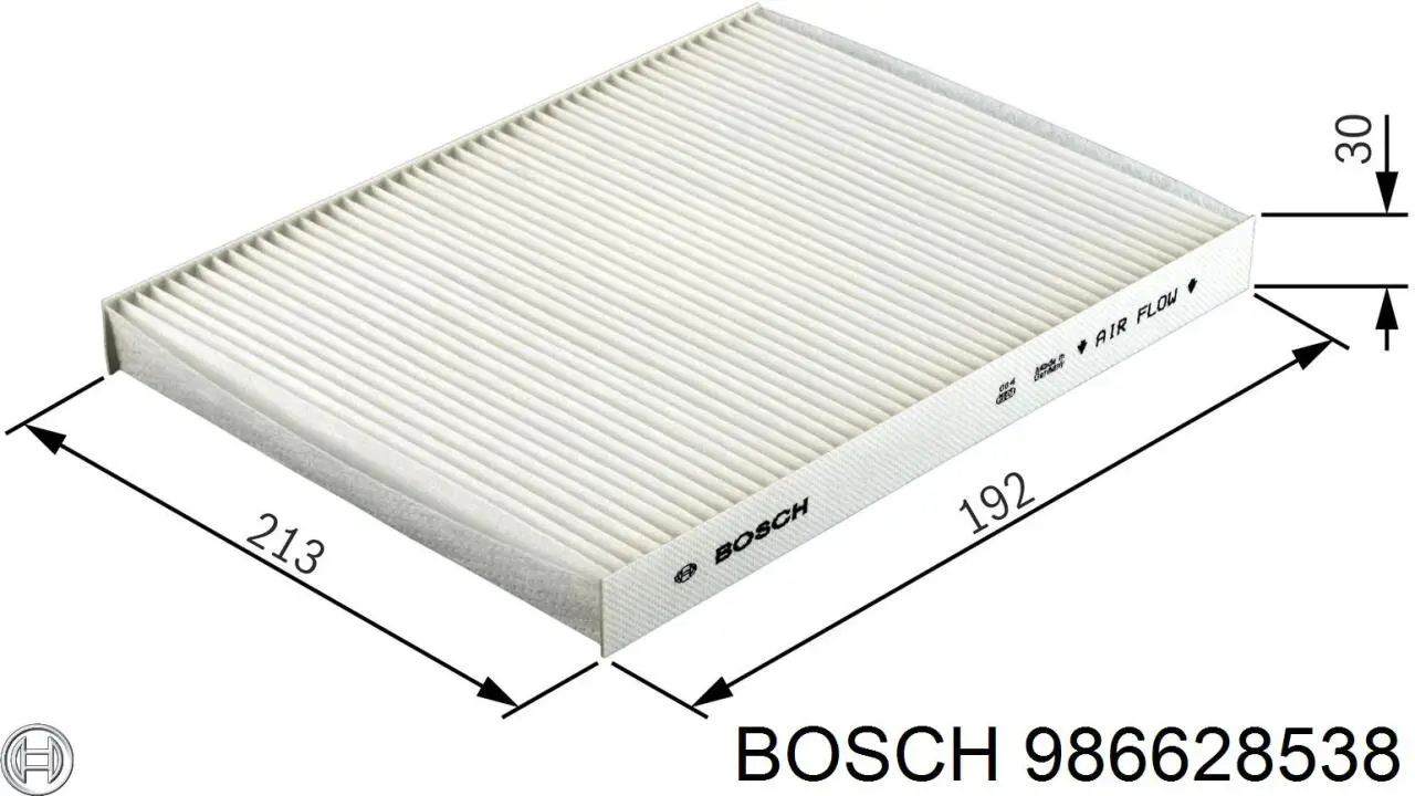 986628538 Bosch Внутрисалонный фильтр