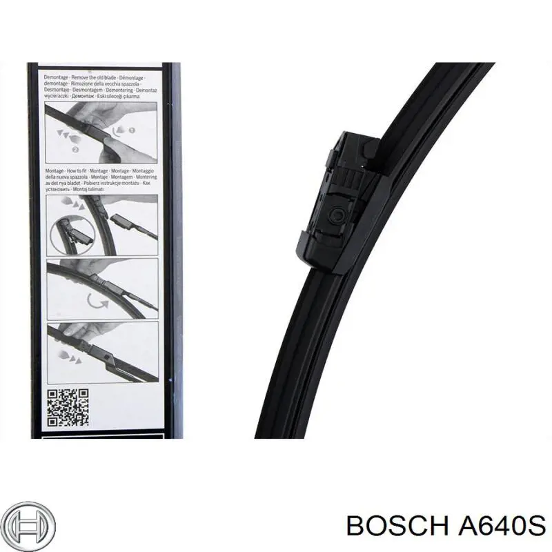 A640S Bosch щетка-дворник лобового стекла, комплект из 2 шт.