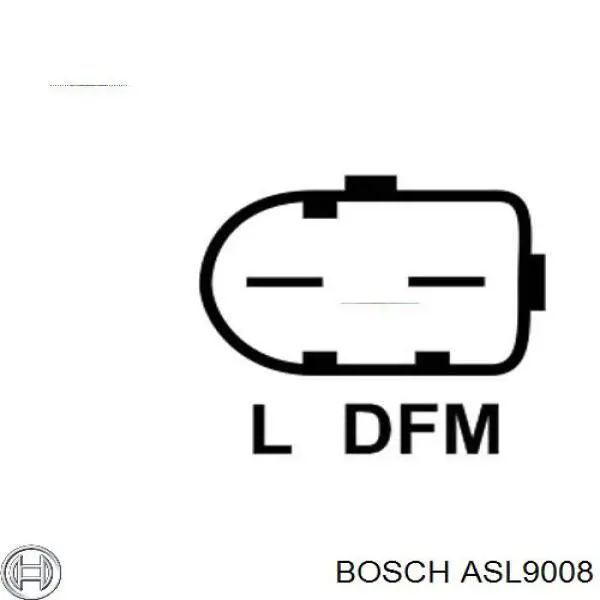 Коллектор ротора генератора ASL9008 Bosch