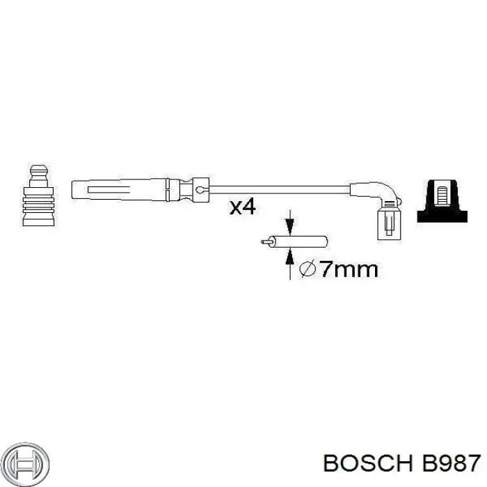 B987 Bosch Провода высоковольтные