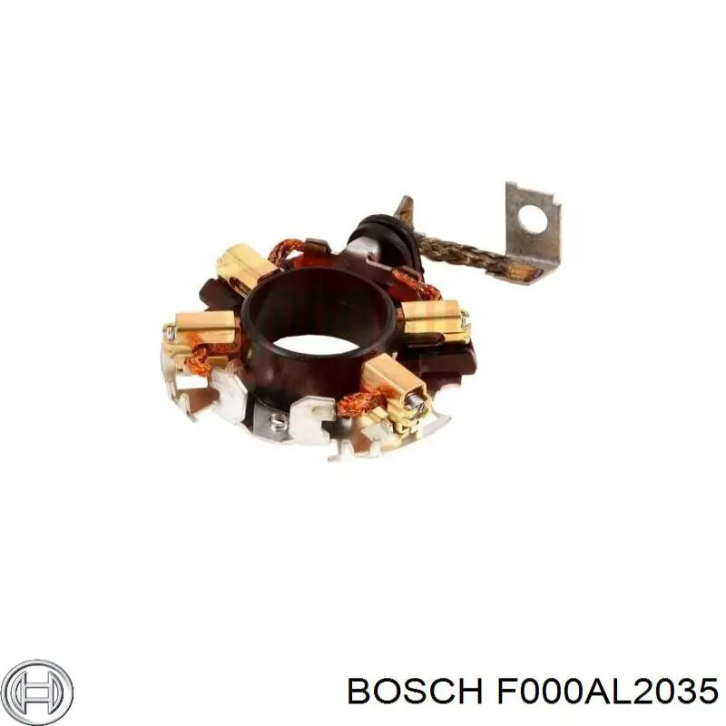 F000AL2035 Bosch porta-escovas do motor de arranco