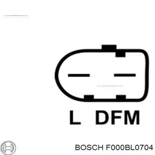 Автомобильный генератор Bosch F000BL0704 цена, от 227.79 USD