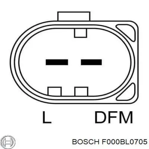 F000BL0705 Bosch Генератор автомобильный