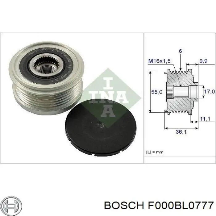 F000BL0777 Bosch Генератор автомобильный