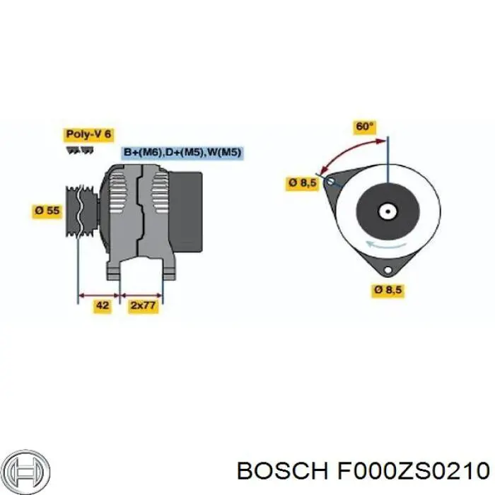Модуль зажигания Bosch F000ZS0210 цена, от 48.46 USD