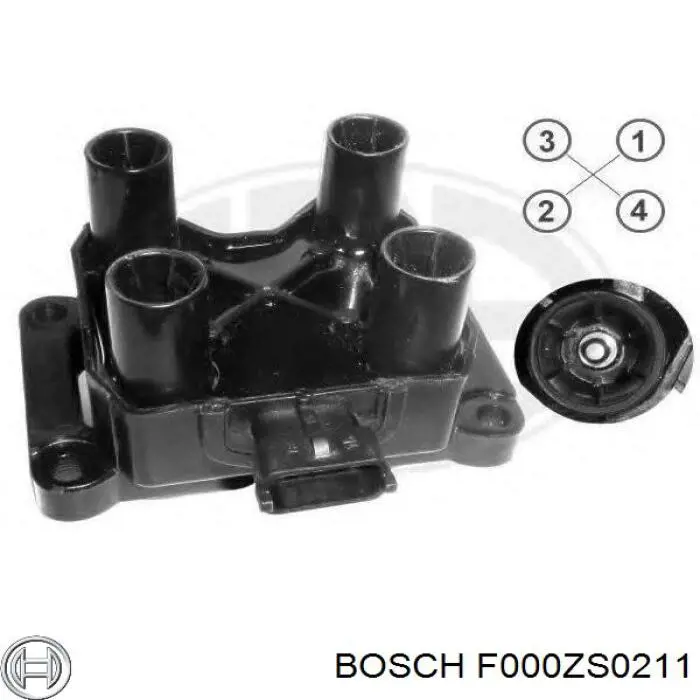 Катушка зажигания F000ZS0211 Bosch