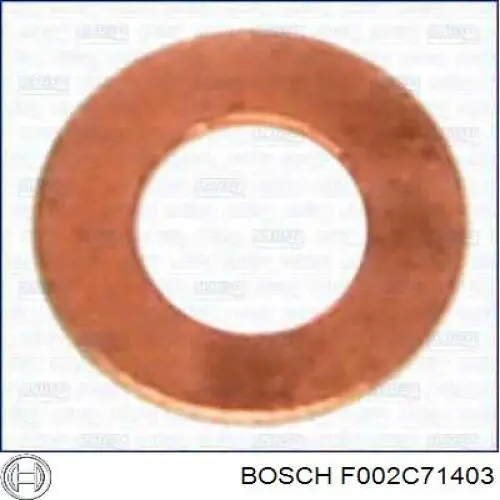 Кільце форсунки інжектора, посадочне F002C71403 Bosch