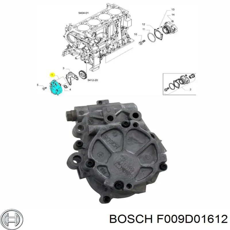 F009D01612 Bosch Масляный насос двигателя