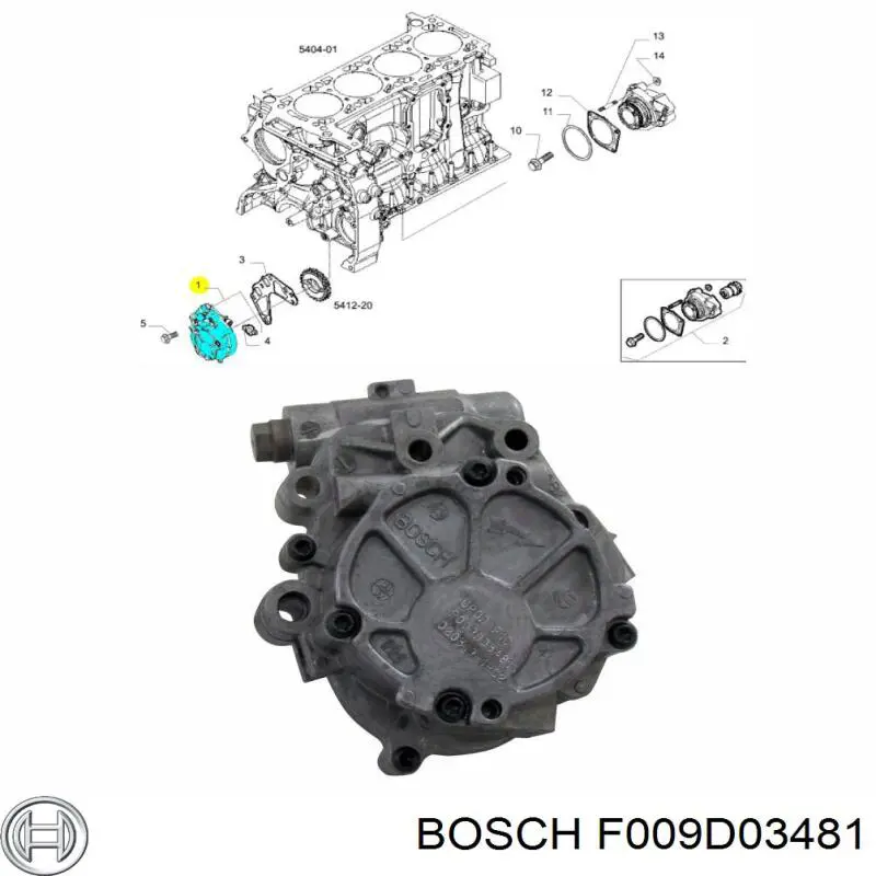 Маслонасос Bosch F009D03481