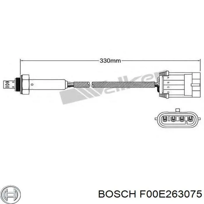 F00E263075 Bosch Датчик кислорода