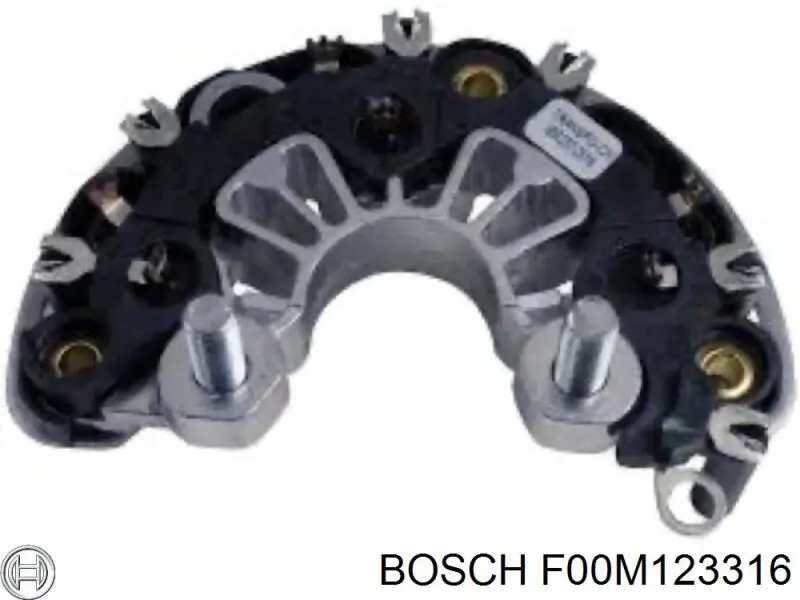 F00M123316 Bosch eixo de diodos do gerador