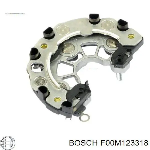 Alternador Diodo Puente Rectificador F00M123318 Bosch