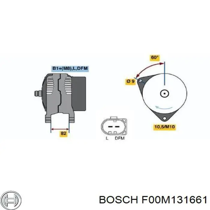 Якорь генератора F00M131661 Bosch