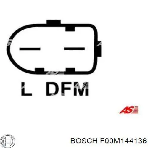 F00M144136 Bosch Реле-регулятор напряжения