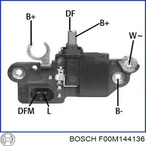 Реле генератора F00M144136 Bosch
