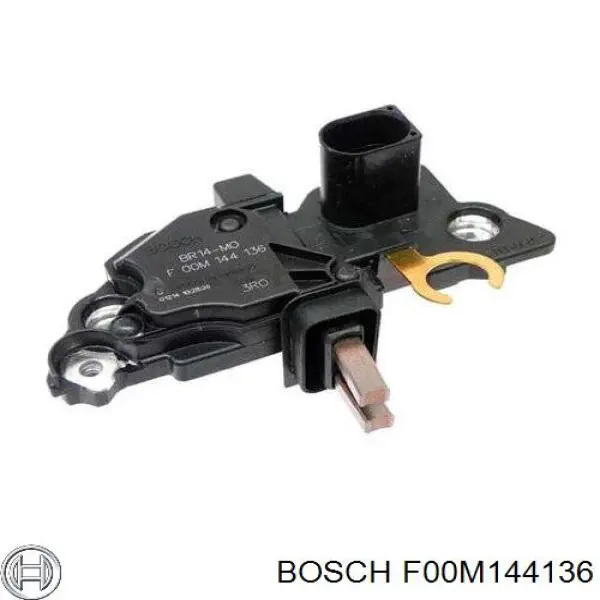 F00M144136 Bosch relê-regulador do gerador (relê de carregamento)