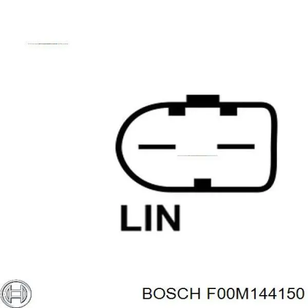 Купить F00M144150 Bosch Реле регулятор напряжения генератора