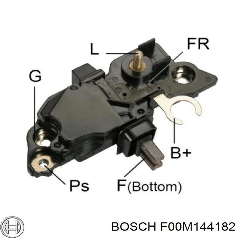 F00M144182 Bosch relê-regulador do gerador (relê de carregamento)