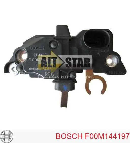 F00M144197 Bosch relê-regulador do gerador (relê de carregamento)