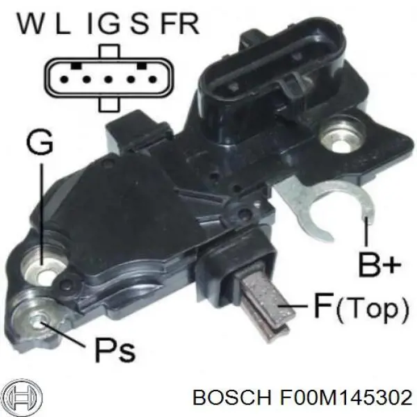 F00M145302 Bosch реле-регулятор генератора (реле зарядки)