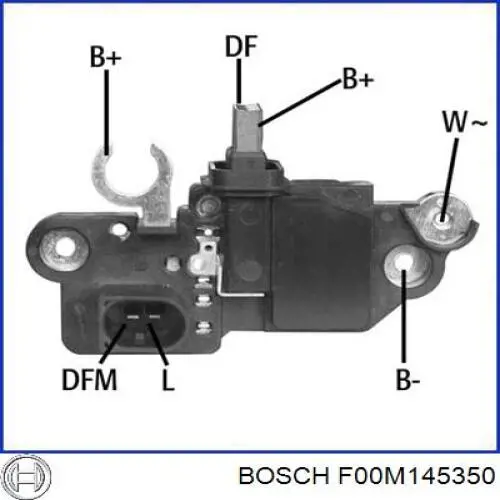 Regulador De Rele Del Generador (Rele De Carga) F00M145350 Bosch