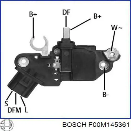 Реле генератора F00M145361 Bosch