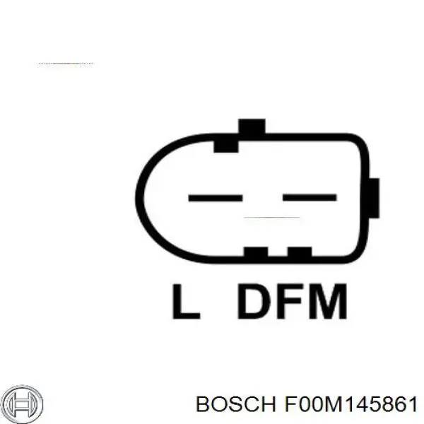 Реле генератора F00M145861 Bosch