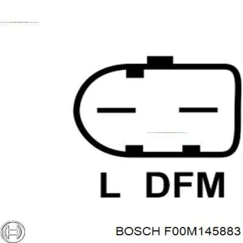 F 00M 145 883 Bosch реле-регулятор генератора (реле зарядки)