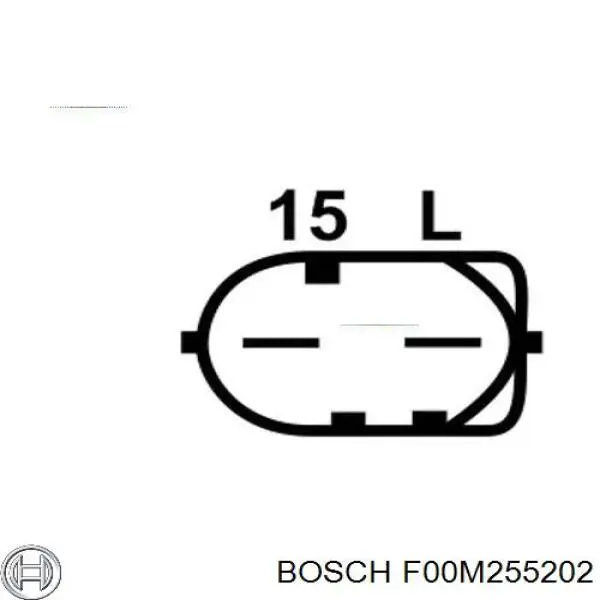 Реле генератора F00M255202 Bosch