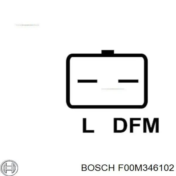 F00M346102 Bosch Реле-регулятор напряжения