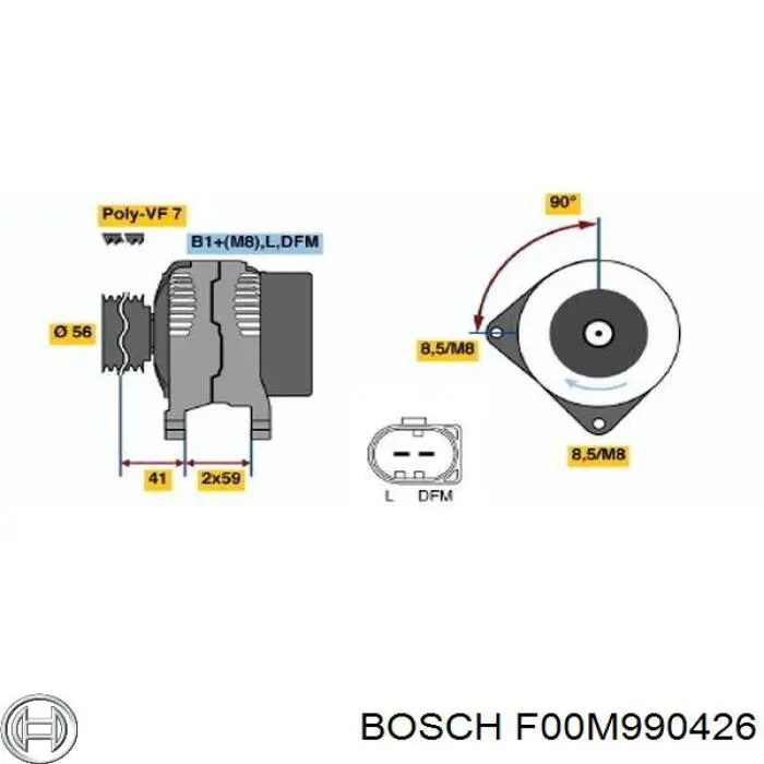 F00M990426 Bosch подшипник генератора
