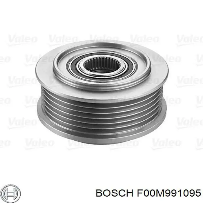 Шкив генератора F00M991095 Bosch