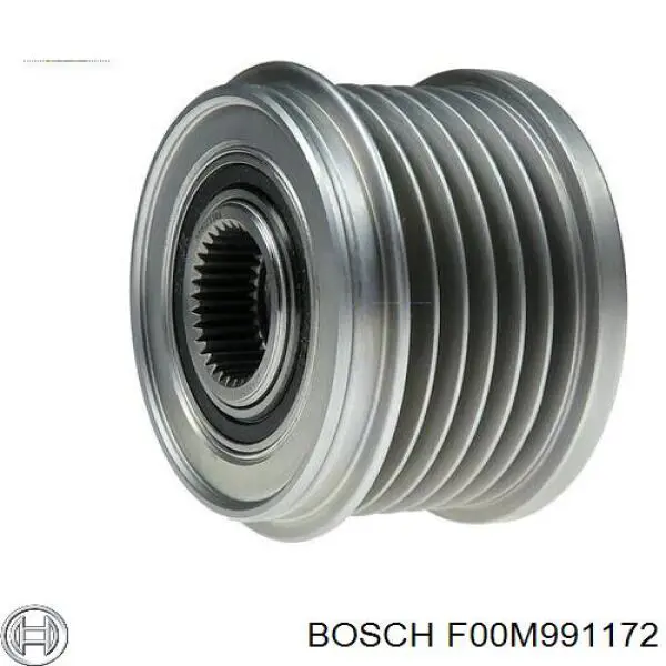 Шкив генератора F00M991172 Bosch