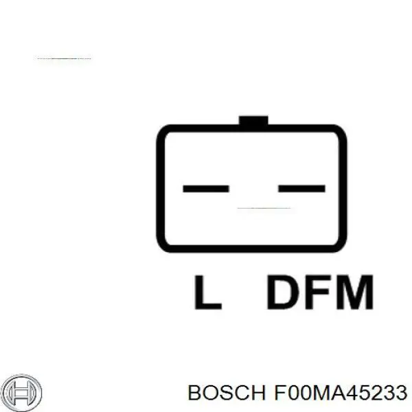 F00MA45233 Bosch relê-regulador do gerador (relê de carregamento)